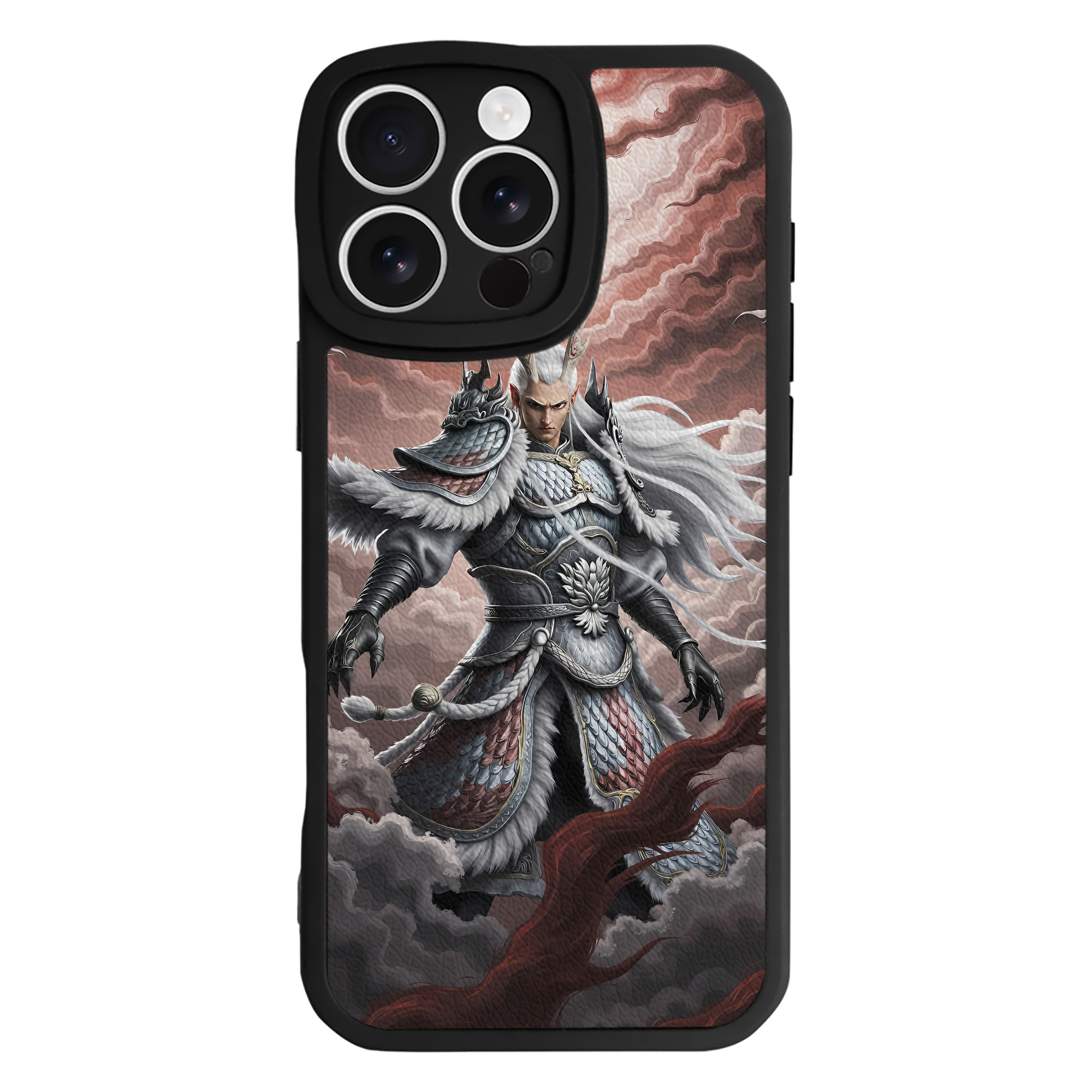 （画像用） Ne Zha 2 ナタ 魔童の大暴れ 【iPhone 16シリーズ対応】シリコンスマホケース（レザー調） 材質：シリコン